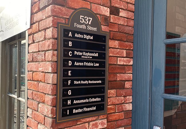 Fourth Street Interior Directory by Sign Dynamics