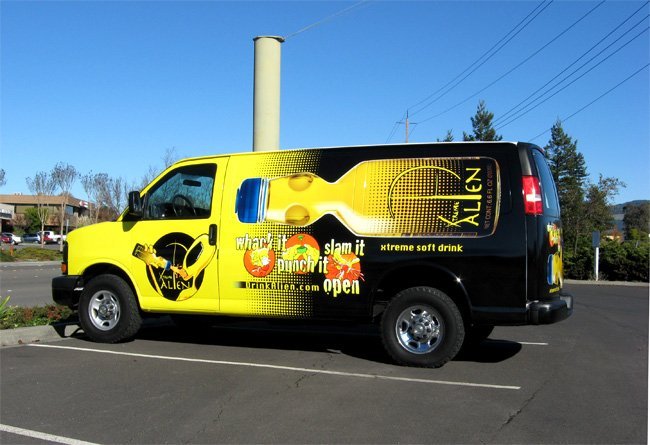 Alien Drink Vehicle Wrap by Sign Dynamics