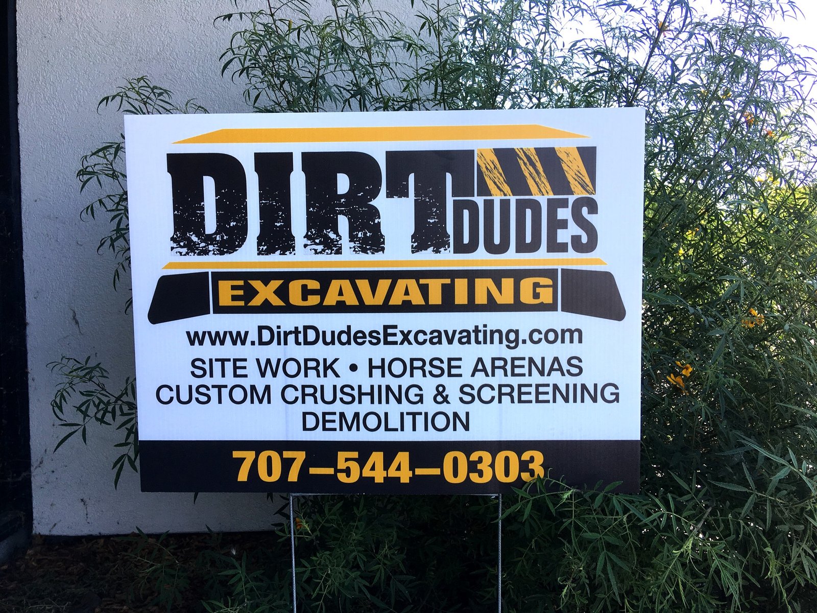 Dirt Dudes Yard Sign by Sign Dynamics