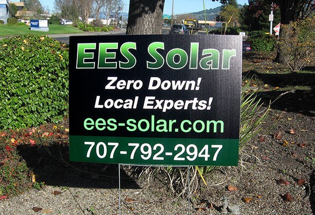 EES Solar Yard Sign by Sign Dynamics
