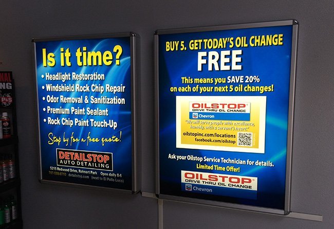 Oil Stop Interior Sign by Sign Dynamics