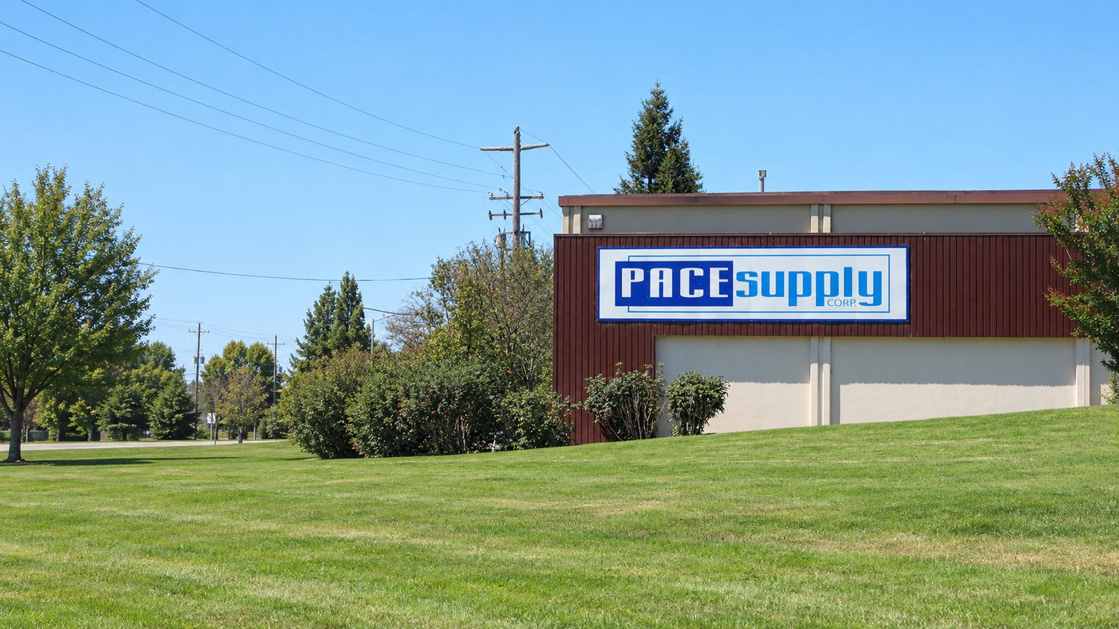 Pace Supply building sign by Sign Dynamics