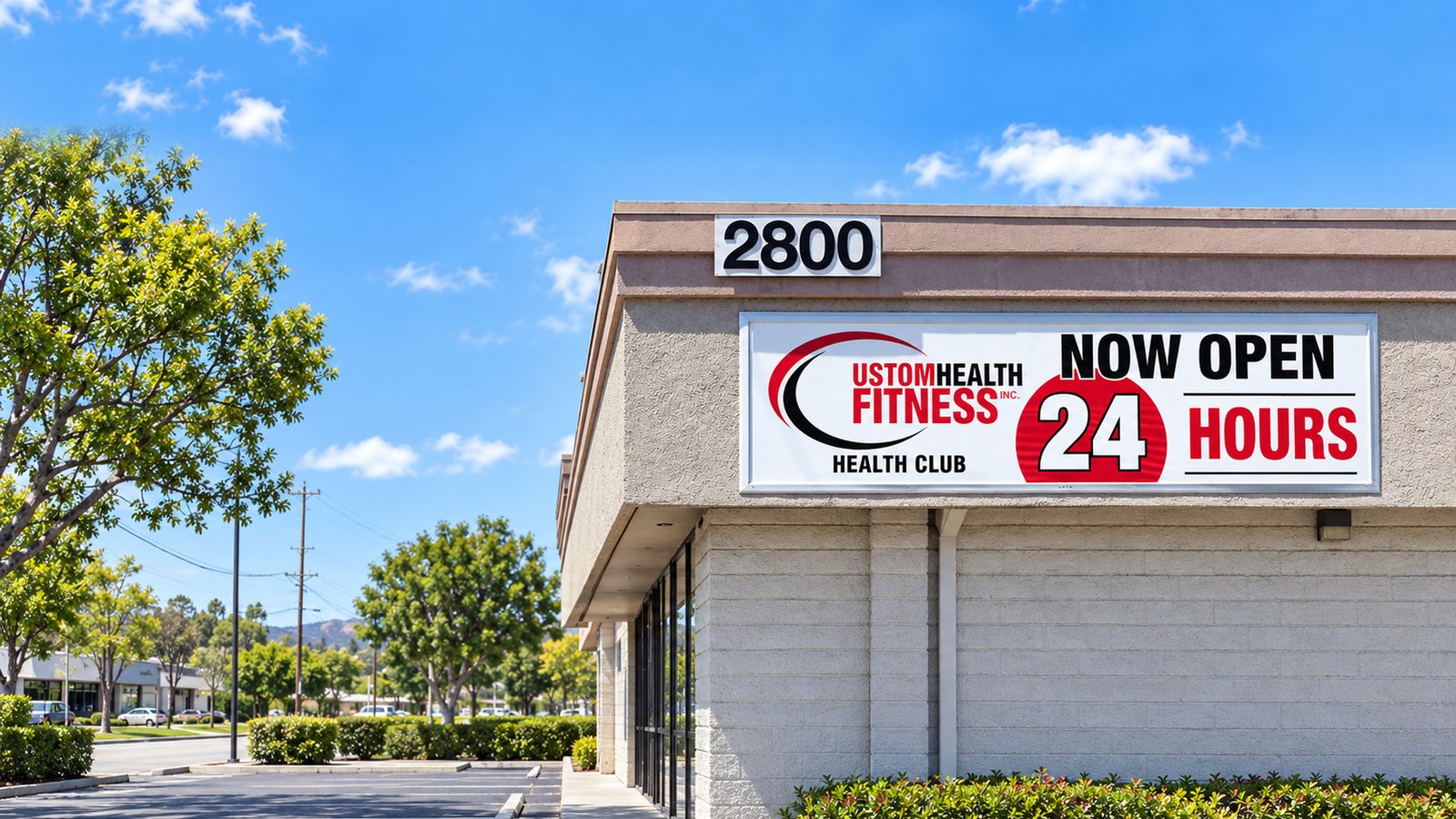 Custom Health Fitness banner by Sign Dynamics