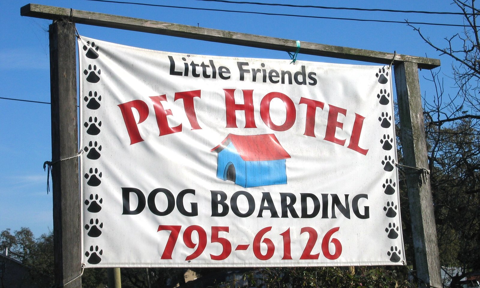 Little Friends Pet Hotel Banner by Sign Dynamics